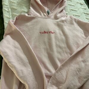 Pink Taylor Swift Hoodie  'I Love You'